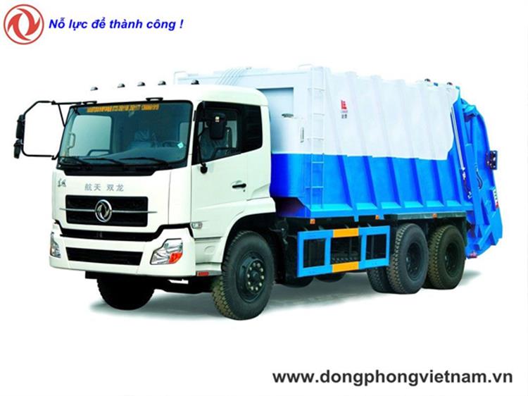 Xe cuốn ép chở rác Dongfeng 18 khối