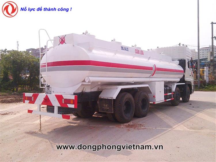 Xe xitec chở xăng dầu Dongfeng 4 chân 22 khối