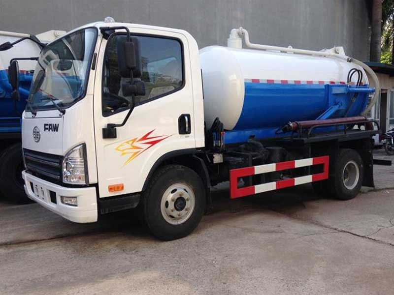 QUY CÁCH ĐÓNG THÂN BỒN XE HÚT BỂ PHỐT FAW 5 KHỐI