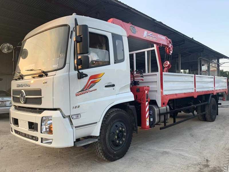 Cabin xe Xe tải Dongfeng B180 lắp cẩu Unic URV 504 2