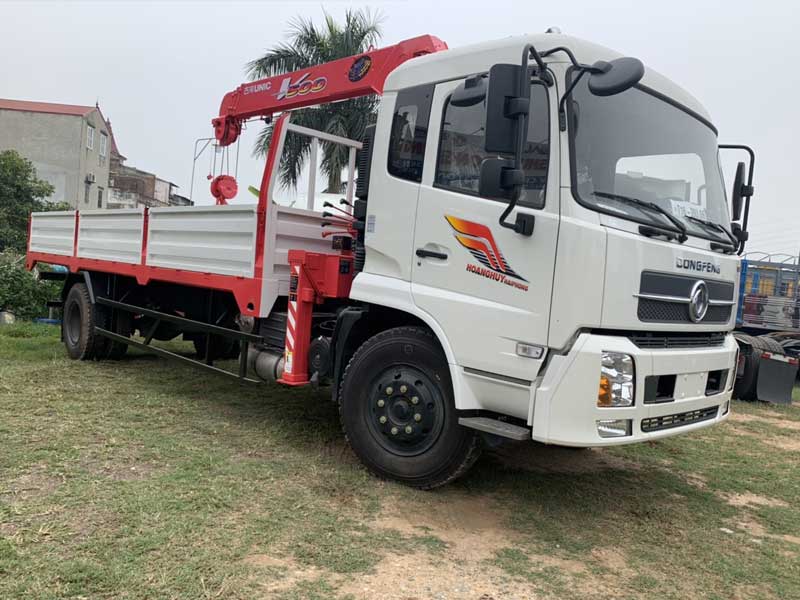 Giới thiệu Xe tải Dongfeng Hoàng Huy B180 gắn cẩu Unic URV 504 1